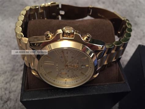 michael kors uhr 5605|michael kors gold tone.